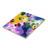 Farbenfrohe, lebhafte Gestaltung Fliese (Seite)