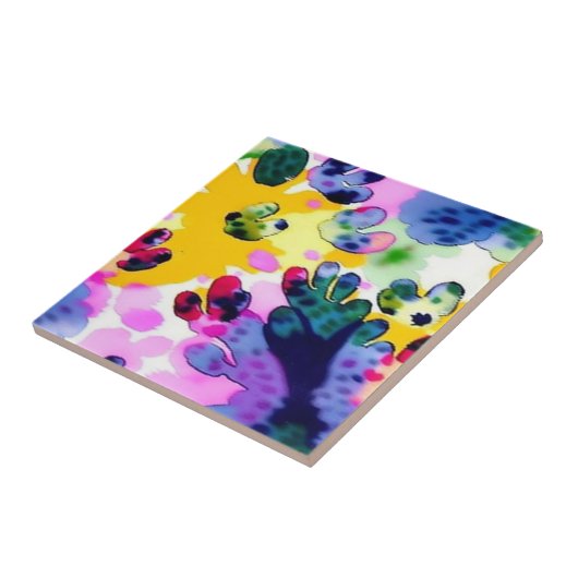 Farbenfrohe, lebhafte Gestaltung Fliese (Seite)