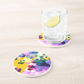 Farbenfrohe, lebhafte Gestaltung Getränkeuntersetzer (Seite)