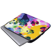 Farbenfrohe, lebhafte Gestaltung Laptopschutzhülle (Vorne Knopf)