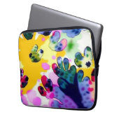 Farbenfrohe, lebhafte Gestaltung Laptopschutzhülle (Vorderseite Links)