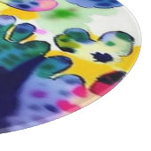 Farbenfrohe, lebhafte Gestaltung Schneidebrett (Ecke)