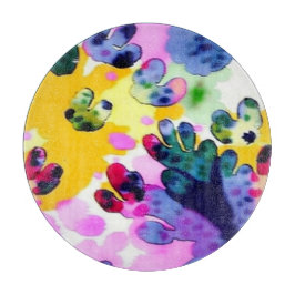 Farbenfrohe, lebhafte Gestaltung Schneidebrett