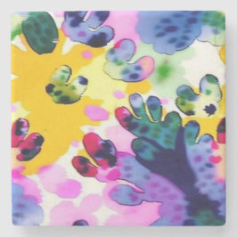 Farbenfrohe, lebhafte Gestaltung Steinuntersetzer