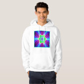 Farbenfrohe, lebhafte Muster Hoodie (Vorne ganz)
