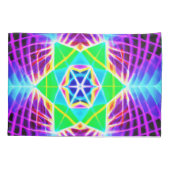 Farbenfrohe, lebhafte Muster Kissenbezug (Rückseite)