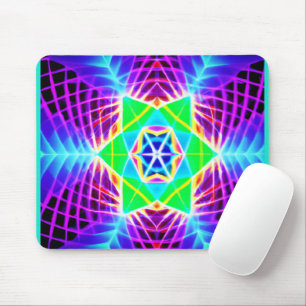 Farbenfrohe, lebhafte Muster Mousepad