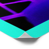 Farbenfrohe, lebhafte Muster Poster (Ecke)