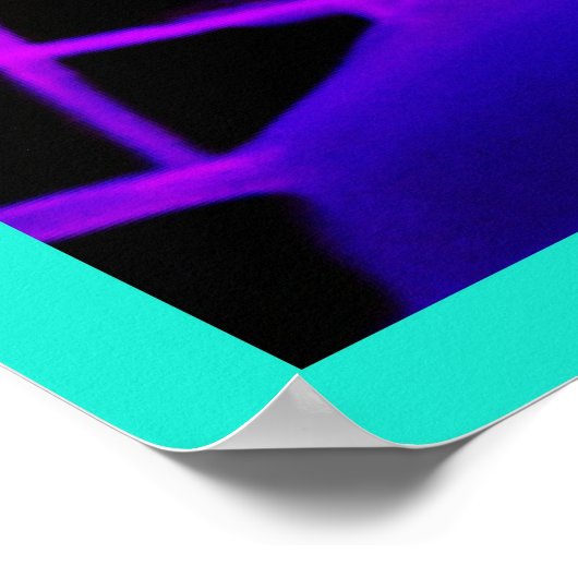 Farbenfrohe, lebhafte Muster Poster (Ecke)