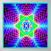 Farbenfrohe, lebhafte Muster Poster (Vorne)