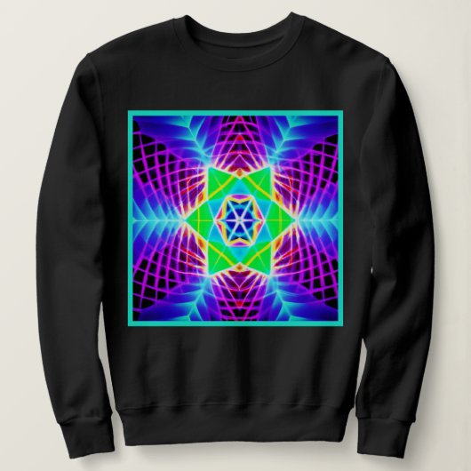 Farbenfrohe, lebhafte Muster Sweatshirt (Design vorne)