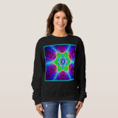 Farbenfrohe, lebhafte Muster Sweatshirt (Vorne ganz)