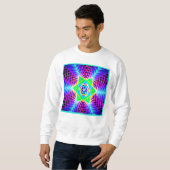 Farbenfrohe, lebhafte Muster Sweatshirt (Vorne ganz)