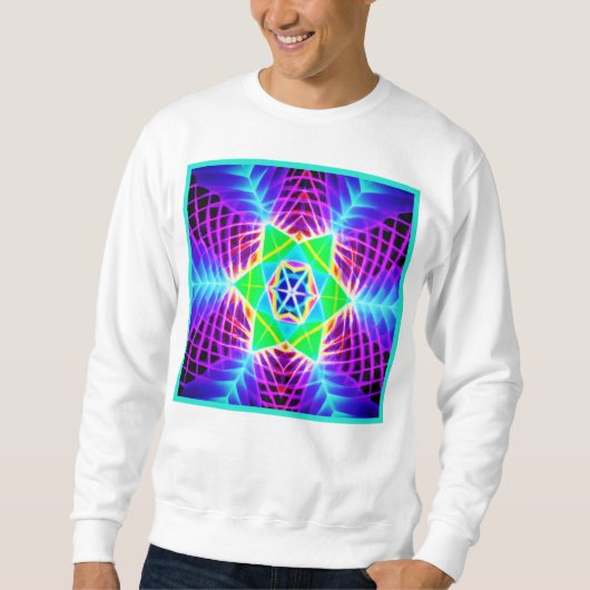Farbenfrohe, lebhafte Muster Sweatshirt (Vorderseite)