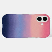 Farbenfrohe Leder Art iPhone Case (Rückseite (Horizontal))