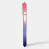 Farbenfrohe Leder Art iPhone Case (Rückseite / Links)