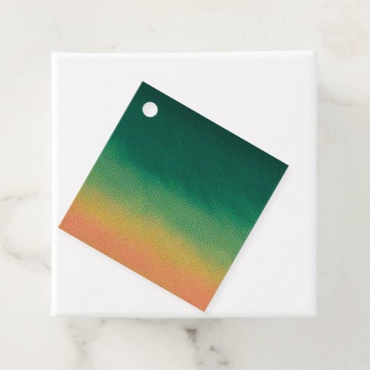 Farbenfrohe Lederkunst Geschenkanhänger (Beispiel)