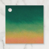 Farbenfrohe Lederkunst Geschenkanhänger (Vorderseite)