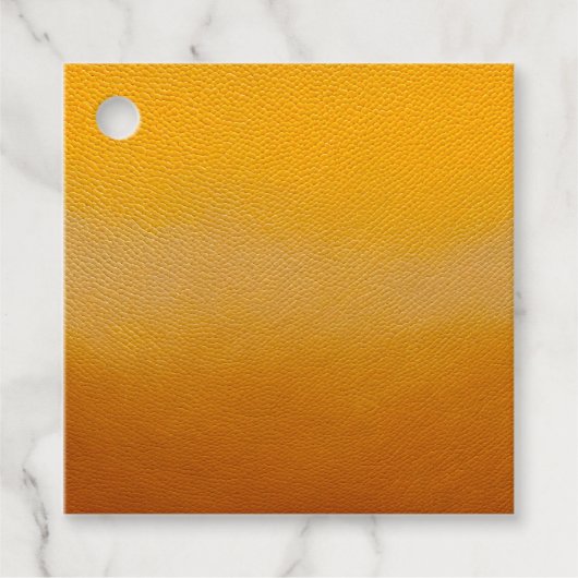 Farbenfrohe Lederkunst Geschenkanhänger (Vorderseite)
