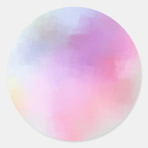 Farbenfrohe leere Vorlage Moderne Abstrakte Elegan Runder Aufkleber