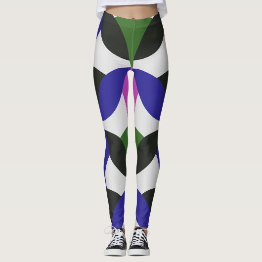 Farbenfrohe Leggings (Vorderseite)