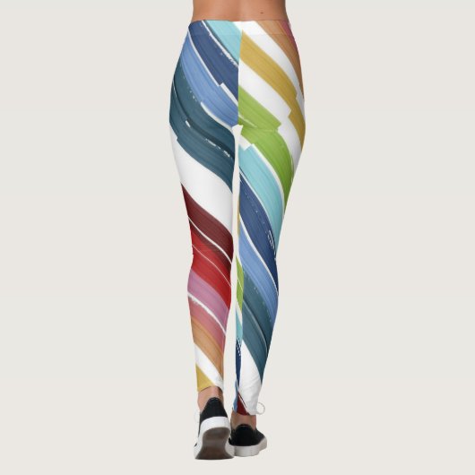 farbenfrohe Leggings (Rückseite)