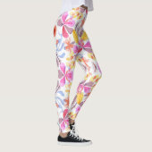 Farbenfrohe Leggings mit einem lebendigen Blumenmu (Rechts)