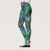 Farbenfrohe Leggings mit einem lebendigen, natürli (Links)