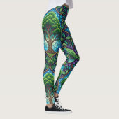 Farbenfrohe Leggings mit einem lebendigen, natürli (Rechts)