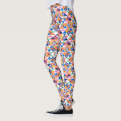 Farbenfrohe Leggings mit geometrischem Muster mit  (Links)