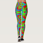 Farbenfrohe Leggings "Ratti_Creative_Arts" (Rückseite)