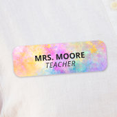 Farbenfrohe Lehrer ID Button für Sicherheit oder M