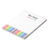 Farbenfrohe Lehrerbewertung Notepad Notizblock (Rotiert)