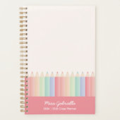 Farbenfrohe Lehrerin für individuelles Jahr Planer (Vorderseite)