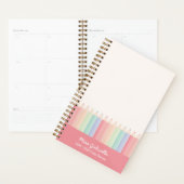 Farbenfrohe Lehrerin für individuelles Jahr Planer (Anzeige)