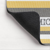 Farbenfrohe Leinen Streifen Mousepad (Ecke)