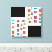 farbenfrohe Leinwand moderne abstrakte Kunst (Insitu (Holzboden))