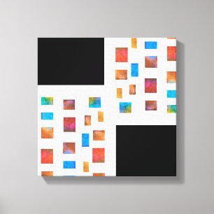 farbenfrohe Leinwand moderne abstrakte Kunst