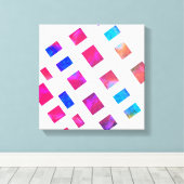 farbenfrohe Leinwand moderne abstrakte Kunst (Insitu (Holzboden))