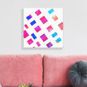 farbenfrohe Leinwand moderne abstrakte Kunst (Insitu (Wohnzimmer))