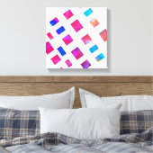 farbenfrohe Leinwand moderne abstrakte Kunst (Insitu (Schlafzimmer))