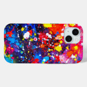 Farbenfrohe Leinwand Paint Spritzer Case-Mate iPhone Hülle (Rückseite (Horizontal))