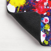 Farbenfrohe Leinwand Paint Spritzer Mousepad (Ecke)