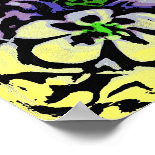 Farbenfrohe Leinwand Poster (Ecke)