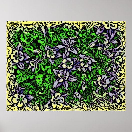 Farbenfrohe Leinwand Poster (Vorne)