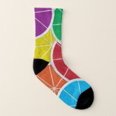 Farbenfrohe Lemon Slice Cut Multiprint Socken (Rechts - Außen)