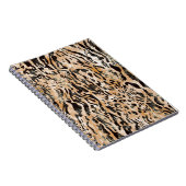 Farbenfrohe Leopard Meter Textile Muster Notizblock (Rechte Seite)