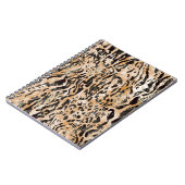 Farbenfrohe Leopard Meter Textile Muster Notizblock (Linke Seite)