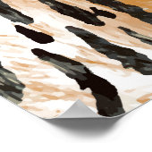 Farbenfrohe Leopard Meter Textile Muster Poster (Ecke)