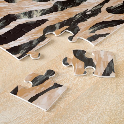 Farbenfrohe Leopard Meter Textile Muster Puzzle (Seite)